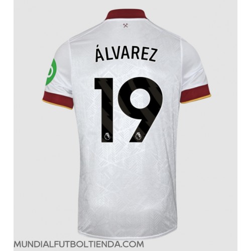 Camiseta West Ham United Edson Alvarez #19 Tercera Equipación Replica 2024-25 mangas cortas